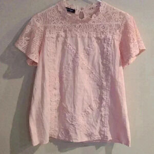 Coeur de‎ Vague pink top size large